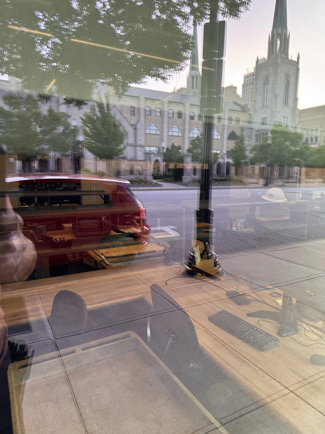 The same glass restored clear by Parmelee