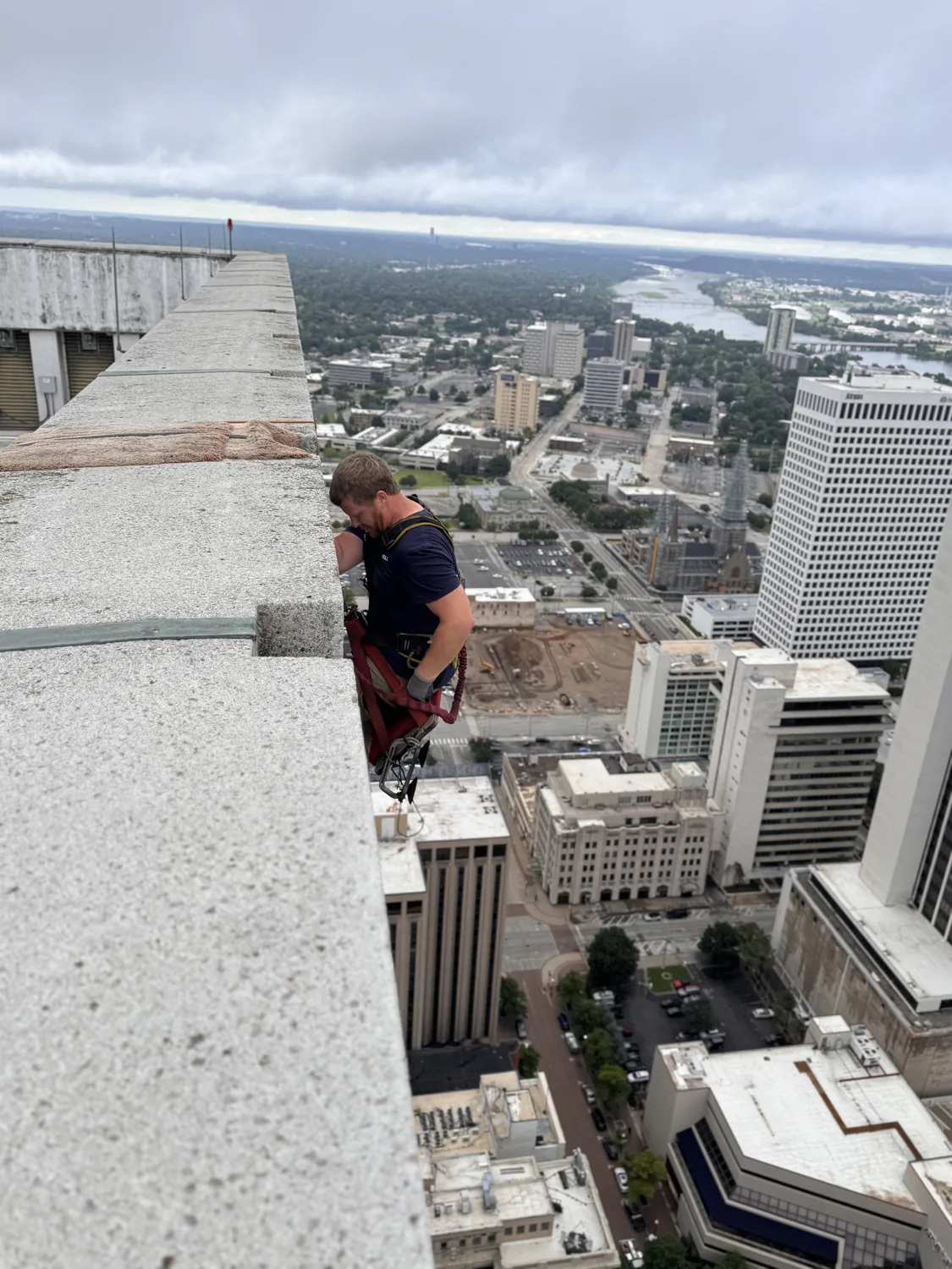 Rope access · downtown Tulsa